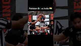 India 🇮🇳 vs Pakistan 🇵🇰 Arm Wrestling short shorts wrestling bodybuilding armwrestling [upl. by Nysilla]