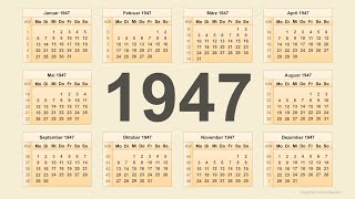 Kalender 1947 [upl. by Boycie]