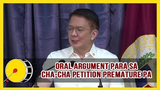 Oral argument para sa chacha petition premature pa  Sen Escudero  Bombo Radyo [upl. by Konstance]