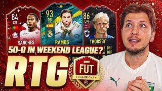 500 IN WEEKEND LEAGUE WITH THE RTG FIFA 20 FUT CHAMPIONS [upl. by Katleen]