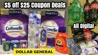 Dollar General  525 Couponing  Cottonelle Instant Savings  ALL DIGITAL SODA DEAL 🙌🏽 [upl. by Davita]