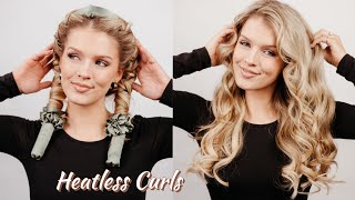 NEW Heatless Curls Tutorial BETTER Results 😍😍 [upl. by Sel]