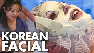 Trying the 10Step Korean Contour Facial Beauty Trippin [upl. by Enyamart728]