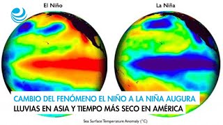 Cambio del fenómeno El Niño a La Niña augura lluvias en Asia y tiempo más seco en América [upl. by Rosy]