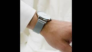 Solios Watches  40 mm White Dial with Silver Mesh Strap  allTRUEist [upl. by Eellehs462]