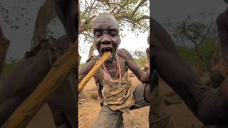 Its Lunch time See how Hadza cooks their favorite meal today for Lunch 😋😍😲hadzabetribe food [upl. by Linc]