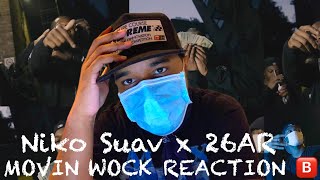 Niko Suav x 26AR  Movin Wock Music Video REACTION  Crooklyn Reaction [upl. by Motch]