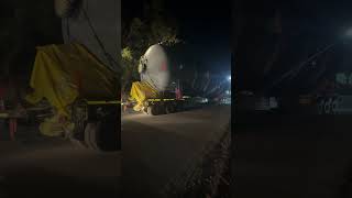 Heavy boiler transportationvizagsteelplantananthayuvavlogsshortvideo [upl. by Anikehs]