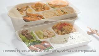 bagasse packagingbagasse bowlbiodegradable containerHigh QualityChina Company [upl. by Nesaj661]