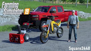 BUYING SNOW BLOWERS amp OLD MOTOCROSS DIRT BIKE  HOMEOWNER  ROLEPLAY  FS19 [upl. by Jess]