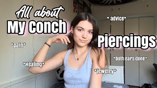 Conch Piercings ExperienceDetails [upl. by Mariska]