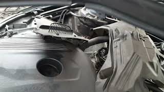 2017 bmw 118i 1 series oil filter location and spark plug change [upl. by Nylzor]