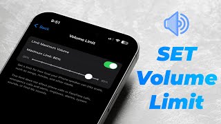 How to Set Volume Limit on iPhone [upl. by Enelyahs]