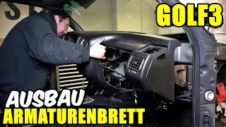 VW GOLF 3 ARMATURENBRETT AUSBAUEN TUTORIAL  ANLEITUNG [upl. by Ardnaiek]