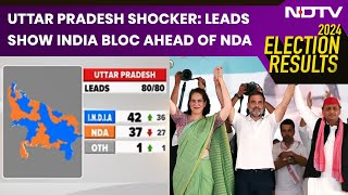 UP Election Results 2024  Uttar Pradesh Shocker Leads Show INDIA Bloc Ahead Of NDA [upl. by Tolland]