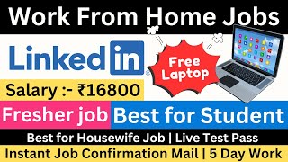 Online Jobs 2024  Linkdin Internship 2024  Job at Home 2024  Work From Home jobs 2024 [upl. by Gaulin]