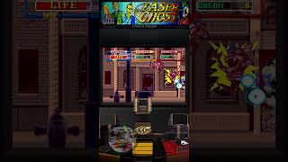 Laser Ghost 1991 SEGA P1 short retrogaming arcade gaming videogames [upl. by Ahsinal]