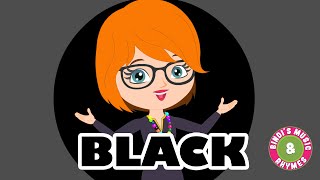 Black Colour Song for kids  Learn Colours  Rhymes for Children  Bindis Music amp Rhymes [upl. by Asyram365]