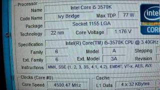 i53570K 45GHz TEST [upl. by Monjo]