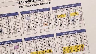 Homeschool Tutorial  Our Yearly School Calendar  20212022  Hearnville Academy [upl. by Nylaehs448]