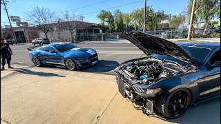 FIRST DRIVE IN MY ESS SUPERCHARGED GT350 GT500 pulled up on me [upl. by Col]