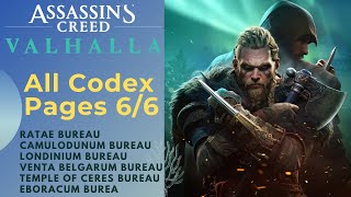 How to get all codex pages in Assassins Creed Valhalla  Bureau  Ac Valhalla [upl. by Rotce]