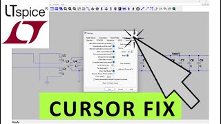 LTSpice Cant Find Mouse Cursor on Schematic  Solved [upl. by Anilejna]