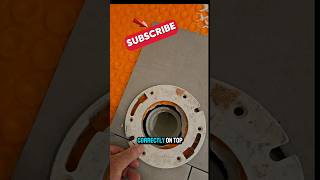 Correct Way To Place Tiles Under Toilet Flange tile diy tiling toiletflange [upl. by Htnnek]