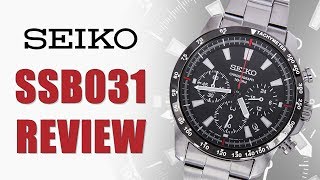 Seiko SSB031 Chronograph  Omega Speedmaster Alternative [upl. by Lohman]