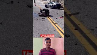 Porsche and Mustang Sports Car Crash  Live Accident shorts [upl. by Hagi]