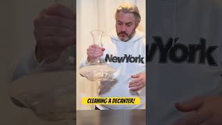 How to Clean a Decanter Step by Step ✨ wine winelovers sommelier [upl. by Anitel607]