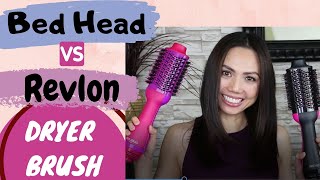 Revlon VS Bed Head Blow Dryer Brush  Demo and Review [upl. by Corette]