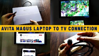 Avita Magus Laptop to TV Output via Mini HDMI to HDMI cable [upl. by Sutit]