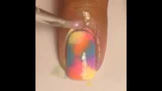 Pastel Tie Dye Nail Art [upl. by Nitsruk]