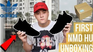 Đôi NMD Human Race đầu tiên  My first NMD Human Race  Unboxing Review [upl. by Strage]