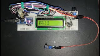 Arduino Based Tachometer Using IR Line Following Sensors And 16X2 LCD Display [upl. by Leigh]