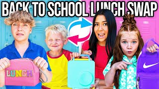 BACK TO SCHOOL LUNCH 10 KiDS SWAP DIETS🎒 [upl. by Odradlig]