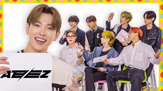 ATEEZ Tests How Well They Know Each Other  Vanity Fair [upl. by Kinelski]