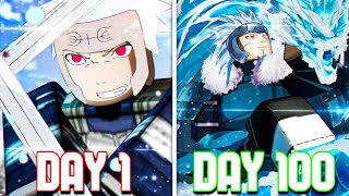 Spending 100 Days as TOBIRAMA SENJU in Shindo Life  Roblox [upl. by Whitson]