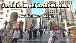 Jarak Masjid Nabawi ke Hotel Artal AlMonawwarah Medina [upl. by Bechler]