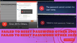 FAILED TO RESET PASSWORD OTHER 2015  FAILED TO RESET PASSWORD OTHER 2015 FAILED TO RESET PASSWOR [upl. by Nwahsad]