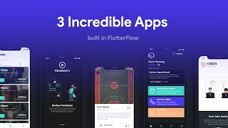 3 Incredible Apps Built in FlutterFlow [upl. by Lebyram]