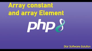 What is array constant define and call array element in PHP [upl. by Jolynn]