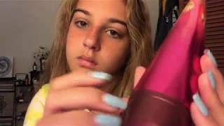 ASMR  fast tapping on lotion bottles  whispering [upl. by Longo977]