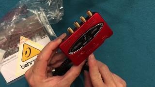 Unboxing of Behringer UControl UCA222 [upl. by Aidyn295]