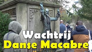 Walkthrough door wachtrij Danse Macabre ⚰️💀🏰  Efteling november 2024 [upl. by Repsaj]