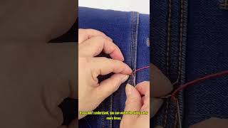 The waistband of the pants is untied How to sew it back crafts tips handmade [upl. by Nolyag]