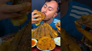 Spicy Katla Fish Curry eating mukbang eatingasmr asmr viralvideo reelsvideo shortvideo food [upl. by Adnuhsar596]