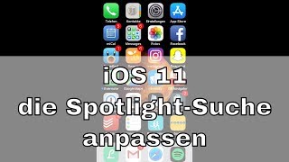 iOS 11  SpotlightSuche anpassen wenn Apps nicht gefunden werden [upl. by Reilamag730]