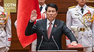 Xi Jinping felicita a Luong Cuong por su toma de posesión como presidente de Vietnam [upl. by Gerladina]